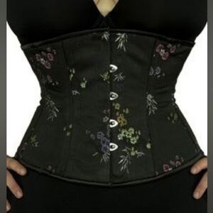 Orchard Corset Floral Brocade Steel Boned Underbust Corset